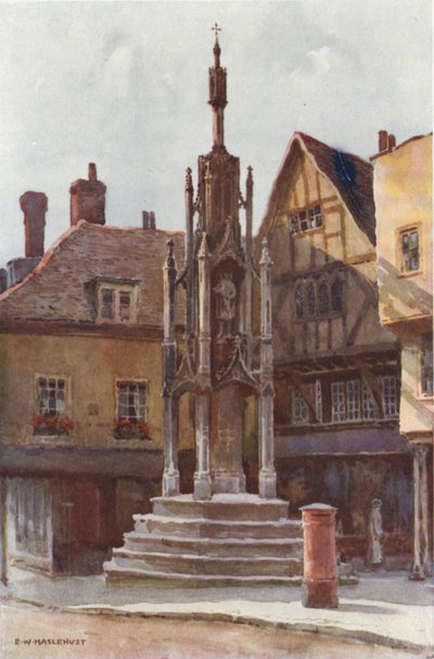 La Cruz de Mantequilla (litografía en color) de Ernest William Haslehust