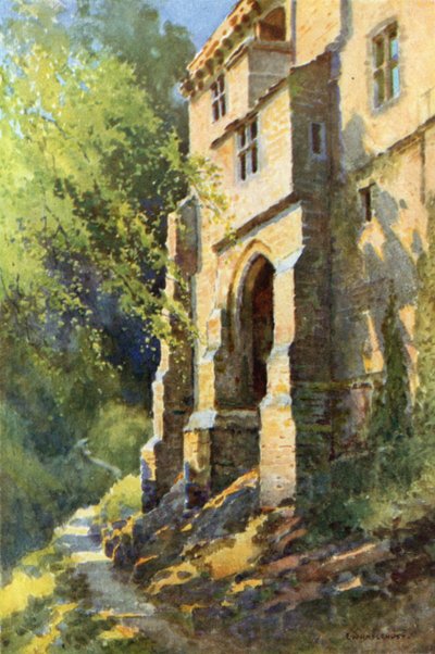 The Palace, Dunfermline (litografía en color) de Ernest William Haslehust