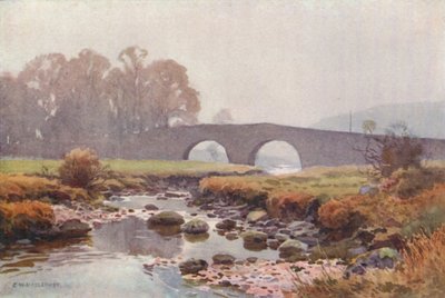 Dos puentes (litografía en color) de Ernest William Haslehust