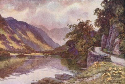 Ullswater (litografía en color) de Ernest William Haslehust