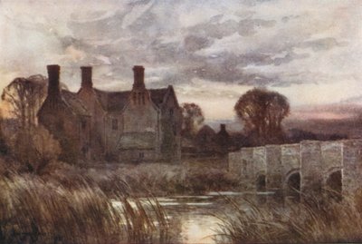 Casa de la lana (litografía en color) de Ernest William Haslehust