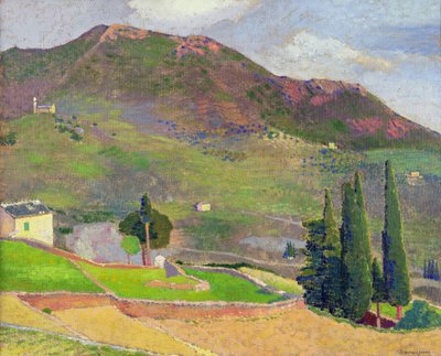 Mont Ste. Victoire (óleo sobre lienzo) de Ernest Yarrow Jones
