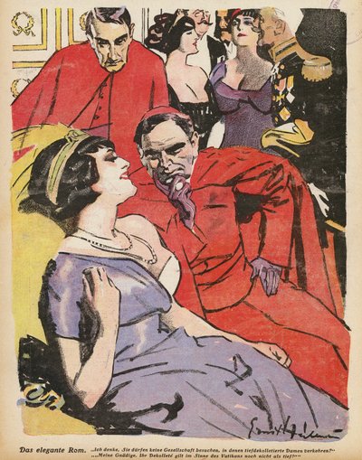 Roma elegante (litografia en color) de Ernst (after) Heilemann