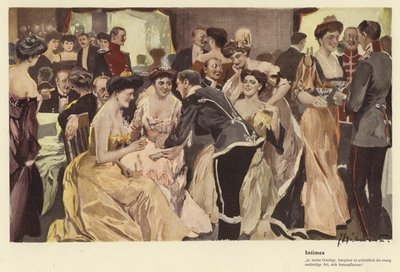 Intimes (litografia en color) de Ernst (after) Heilemann