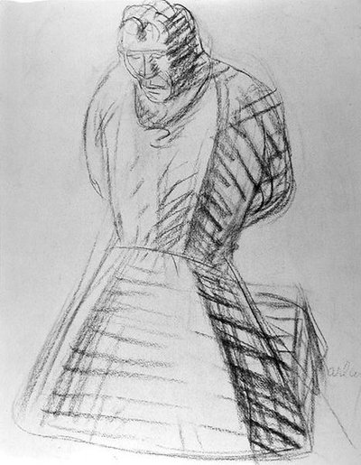 Un Monje Rezando de Ernst Barlach