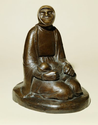 Mendiga con un niño (Mendiga ciega con un niño), concebida en 1907 y fundida en 1930 de Ernst Barlach