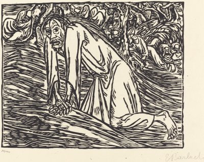 Cristo en Getsemaní de Ernst Barlach