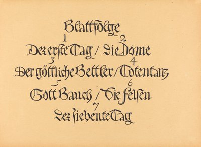 Die Wandlungen Gottes de Ernst Barlach