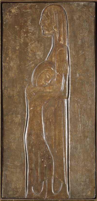 Viuda e hija: Estudio para el memorial de los muertos de la Primera Guerra Mundial de Ernst Barlach
