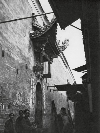 Hengchoufu, Hunan, Callejón (foto en blanco y negro) de Ernst Boerschmann
