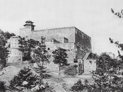 Jehol, Potala, Chihli, Edificio principal de Potala, Vista desde el suroeste (fotografía en blanco y negro) de Ernst Boerschmann