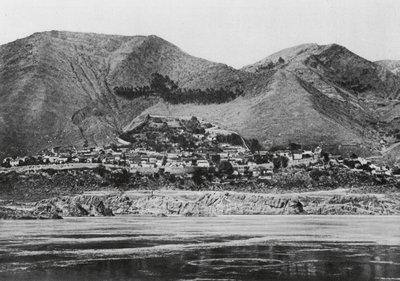 Kueichoufu, Szechuan, La ciudad de Kueichou en el Yangtsé (foto en blanco y negro) de Ernst Boerschmann