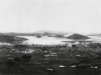 Santuao, Fukien, ciudad y puerto de Santao (fotografía en blanco y negro) de Ernst Boerschmann