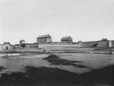 Sianfu, Pei men, Shensi, Puerta Norte de Sianfu, la capital provincial (foto b/n) de Ernst Boerschmann