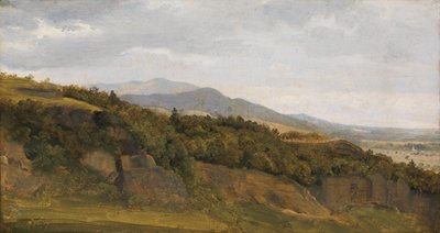 Paisaje alemán con vista hacia un amplio valle, ca. 1829-30 de Ernst Christian Frederik Petzholdt
