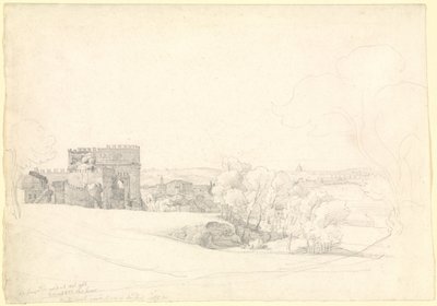 Via Appia Antica con la tumba de Cecilia Metella de Ernst Fries