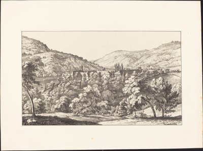 Vista del convento de Neuberg desde la cima de Ernst Fries