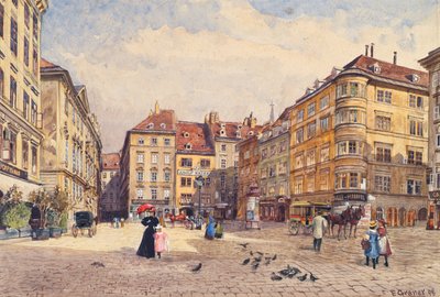 La Judenplatz en Viena de Ernst Graner