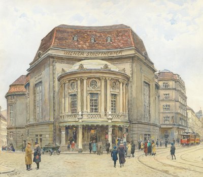 El Teatro de la Ciudad de Viena, 1924 de Ernst Graner