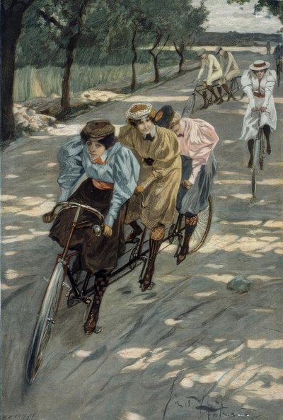 E. Heilemann, ciclistas en tándem de Ernst Heilemann