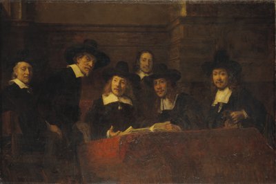 Staalmeesters, después de Rembrandt, 1876-77 de Ernst Josephson