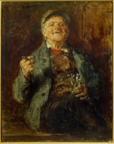 Campesino bebiendo de Ernst Karl Georg Zimmermann