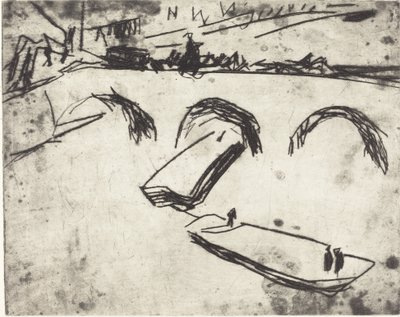 Puente en el Malecón del Príncipe Heredero, 1909 de Ernst Ludwig Kirchner