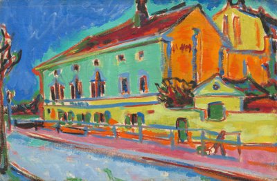 Sala de baile Bellevue (anverso), 1909-1910 de Ernst Ludwig Kirchner