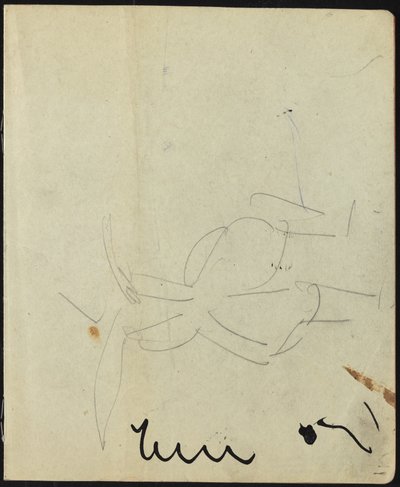 Bailarines y Actores Página de un Cuaderno de Bocetos, c. 1911 de Ernst Ludwig Kirchner