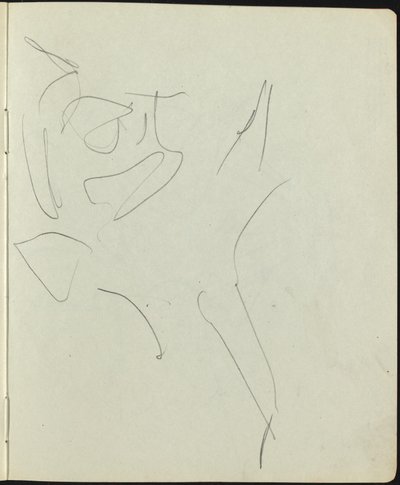 Bailarines y Actores Página de un Cuaderno de Bocetos, c. 1911 de Ernst Ludwig Kirchner