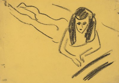 Fränzi reclinada de Ernst Ludwig Kirchner