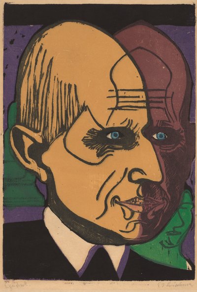 Cabeza del Dr. Bauer de Ernst Ludwig Kirchner