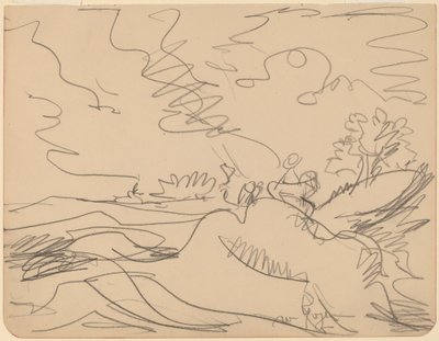 Paisaje en el Taunus, 1916 de Ernst Ludwig Kirchner