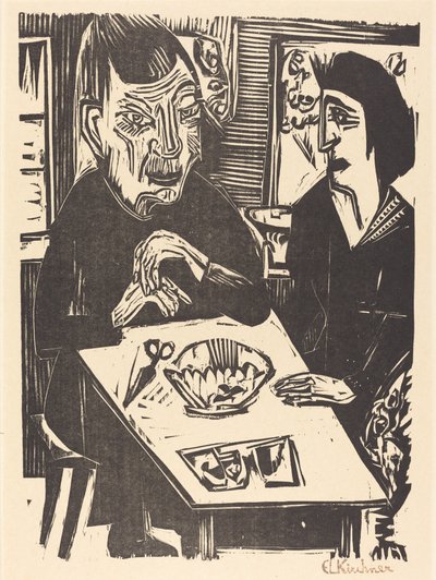 Mujer Vieja y Joven, 1921 de Ernst Ludwig Kirchner