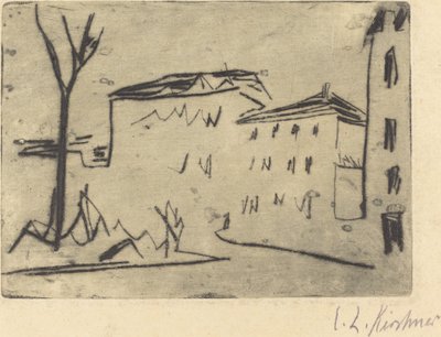 Esquina de calle en Dresde de Ernst Ludwig Kirchner