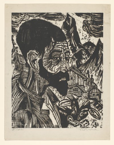 Sennkopf (Martin Schmied) (título original) de Ernst Ludwig Kirchner (signed by artist)