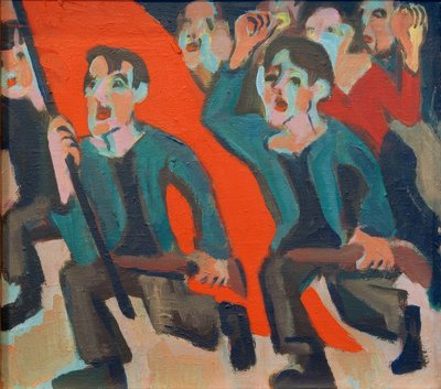 Revolución del 1 de mayo de Ernst Ludwig Kirchner