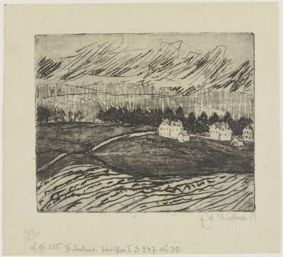Campos y casas en los Montes Metálicos de Ernst Ludwig Kirchner