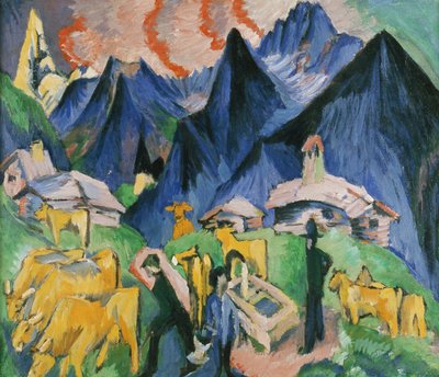 Vida alpina, Tríptico de Ernst Ludwig Kirchner