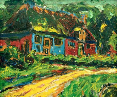 Casa antigua en Fehmarn de Ernst Ludwig Kirchner