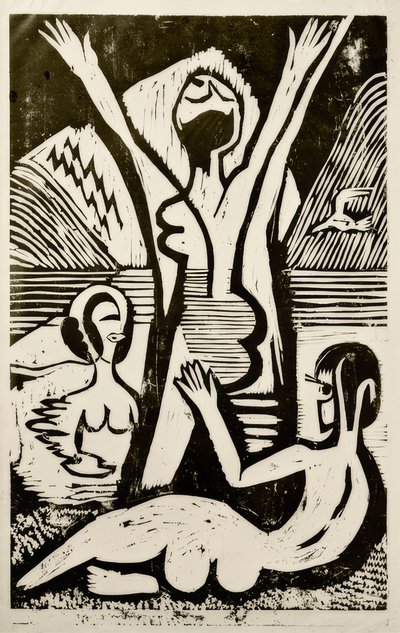 Bañistas en el Lago de Ernst Ludwig Kirchner