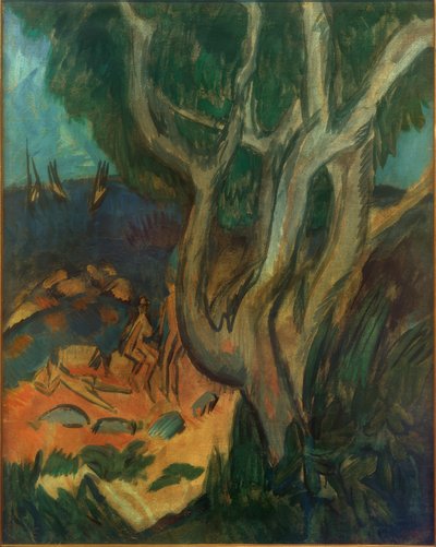 Bañistas en la playa de Fehmarn de Ernst Ludwig Kirchner