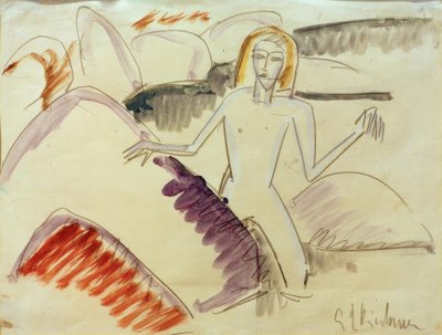 Bañistas en las rocas de Ernst Ludwig Kirchner