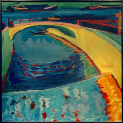 Puente en la desembocadura del Prießnitz de Ernst Ludwig Kirchner