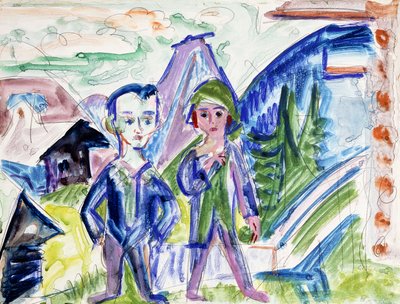 Pareja en un Paisaje de Ernst Ludwig Kirchner