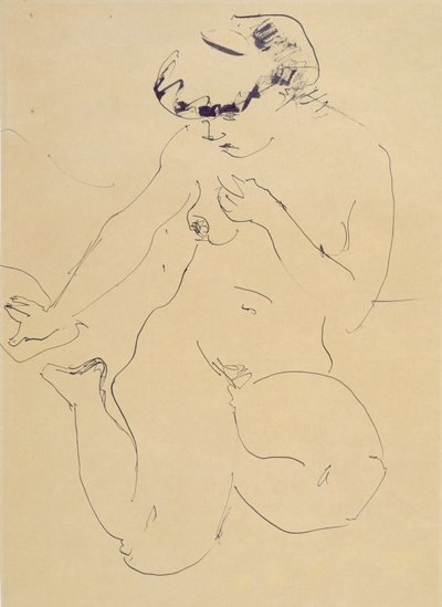 Desnudo agachado de Ernst Ludwig Kirchner