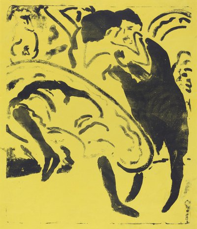 Pareja bailando de Ernst Ludwig Kirchner