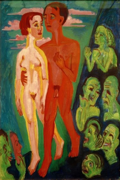 La pareja ante la gente de Ernst Ludwig Kirchner