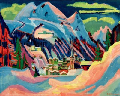Davos en invierno de Ernst Ludwig Kirchner