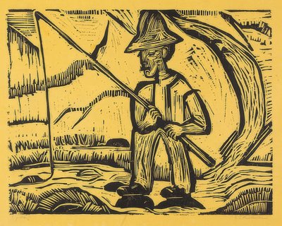 El pescador. 1923 de Ernst Ludwig Kirchner